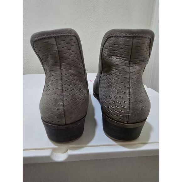 Lucky Brand Women's Baley Ankle Boot Gray Suede Bottie Brindle Rodeo Size 9.5 - Picture 5 of 6